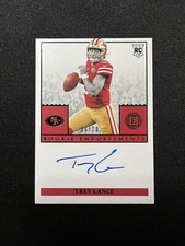 2021 Encased TREY LANCE Emerald Variation Rookie Autograph SP /10 RC 49ers