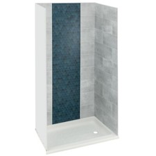 RecPro RV Shower Surround | One Piece Design | Compatible with 24" x 40" Shower