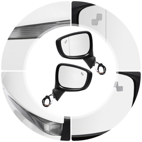 Mirrors for 2015-2016 MAZDA CX-5 w/Turn Signal BSM Manual Fold 9-Pins Left+Right