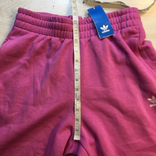 Adidas Women’s Relaxed Fit Tapered Leg Fleece Pants, Pink , Size Small - Picture 6 of 10