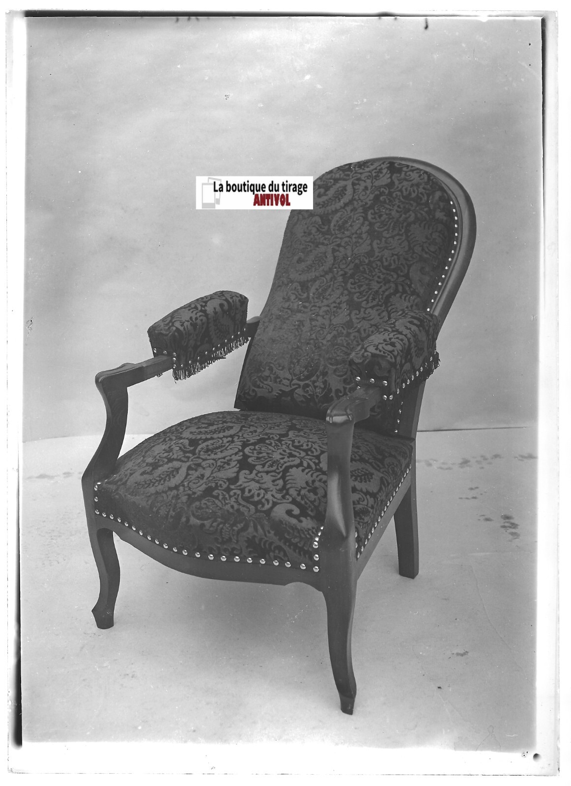 Plaque verre photo ancienne positif noir et blanc 13x18 cm M 29