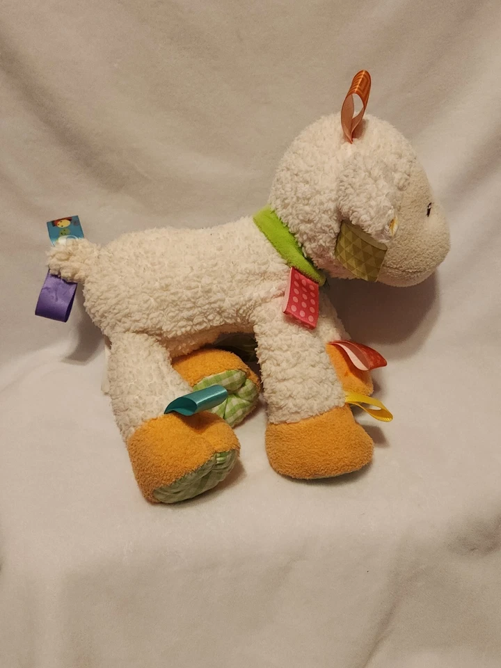 Taggies Sherbet 10” Cordero Lovey Peluche Frijoles Colección Mary Meyer Signature Foto 3 de 4