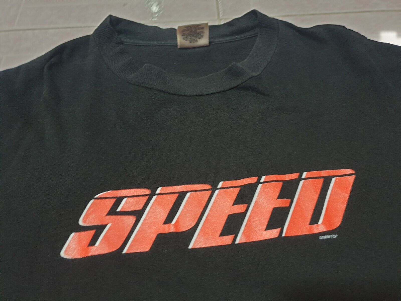 Rare Vintage 90s Speed Movie Promo T Shirt Size M double side print