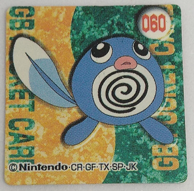 Poliwag Pocket Monster GB Mini Card No.60 Nintendo Pokemon
