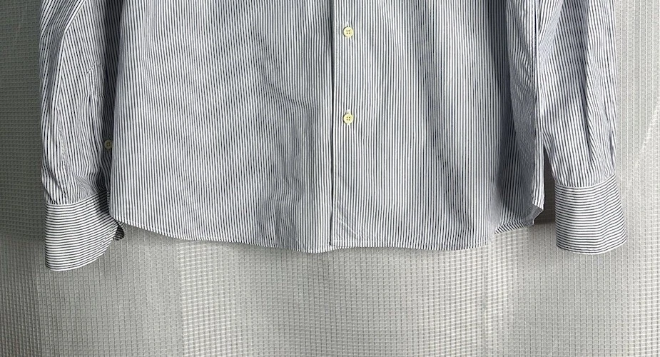 Camisa de vestir Xacus Evolution Fit Cotonificio Albini para hombre manga larga con botones 15 3/4 Foto 4 de 4