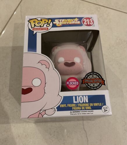 Steven Universe - Lion (Flocked) EXCLUSIVE Funko Pop Vinyl Figure NEW +PROTECTOR