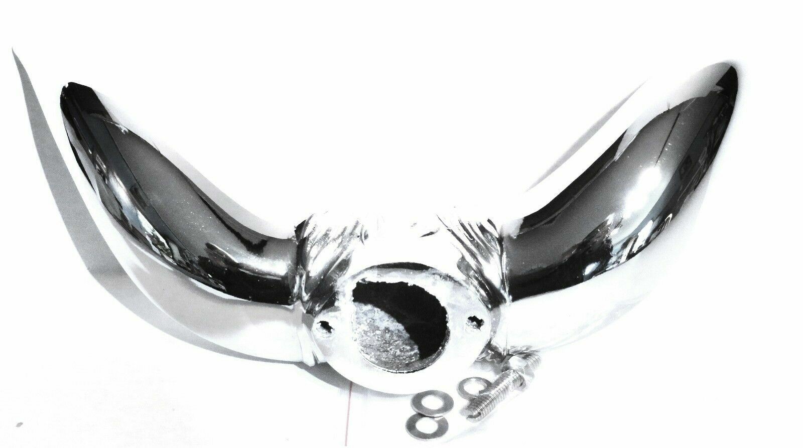 Chrome Bull Horns Hood Ornament Freightliner Kenworth Peterbilt Mack Truck