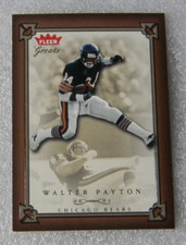 2004 FLEER GREATS FOOTBALL CARD #9 WALTER PAYTON CHICAGO BEARS EX APR170
