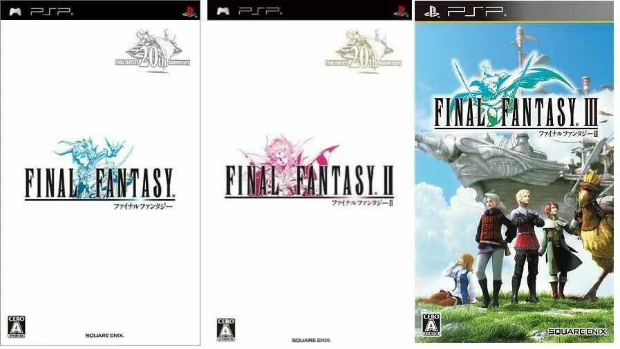 PSP Final Fantasy I II III set FF 1 2 3 Japan PlayStation Portable