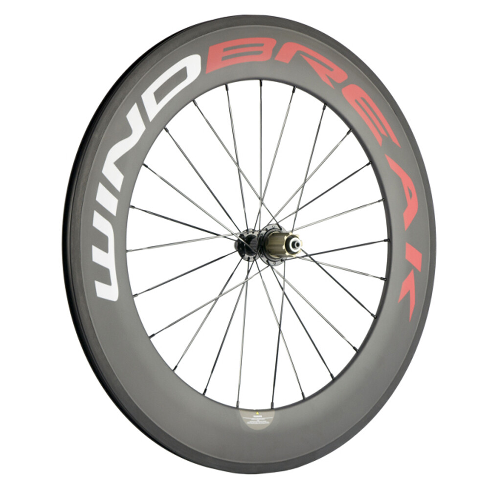 WINDBREAK BIKE 60mm Carbon Laufradsatz - Matte 3K Oberfläche Mit Basalt Bremsfläche