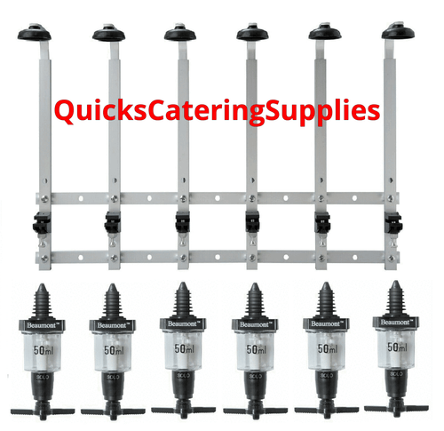 Optic Bottle Rack Wall Mounted Bracket Beaumont Spirit Measure Dispensers Bar - Picture 16 of 16