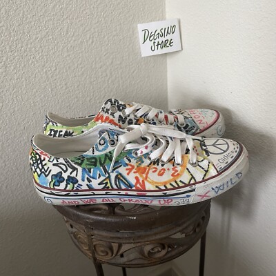 vetements ヴェトモン CONVERSE  paint スニーカー Vetements Korea Exclusive Low Top Sharpie Converse Sneaker | eBay