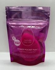 NEW beautyblender Power Pocket Puff Dual Sided Powder Puff PINK AUTHENTIC