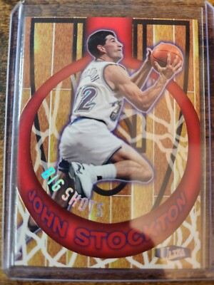 1997-98 Fleer Ultra John Stockton Big Shots Insert #13 BS Utah Jazz HOF