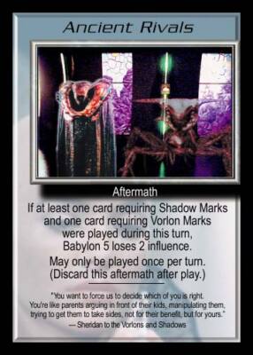 Babylon 5: Ancient Rivals [Ungraded] from set The Shadows B5 Precedence