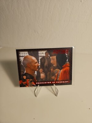 Star Trek The Next Generation A&I chase card E14 from ''Encounter at Farpoint''