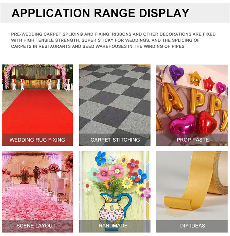 3 Pack Strong Adhesive Doublesided Gauze Fiber Mesh Tape,Waterproof