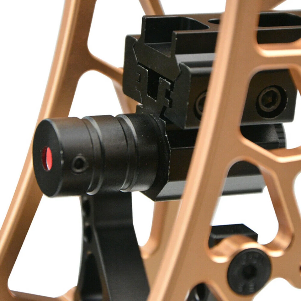 Mira láser táctica de punto rojo mira telescópica montaje tiro con arco pistola ballesta honda Foto 4 de 4