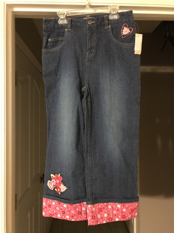 Free Shipping! Copper Key Girls Embellished Jeans Size 16 NEW w/$24 Tag