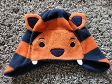 Gymboree Baby Boy Tiger Fleece Hat Size 6-12 Months EUC