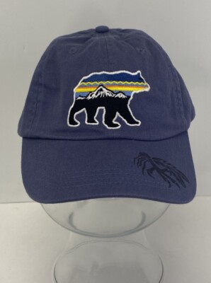 Paramount Apparel Blue Bear Mountain Embroidered Adjustable Hat / Cap - NWT