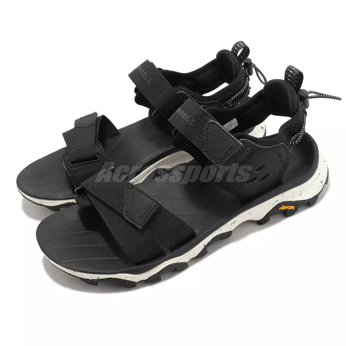 Merrell Speed Fusion Strap Vibram Black Men Sandal Trail Outdoor