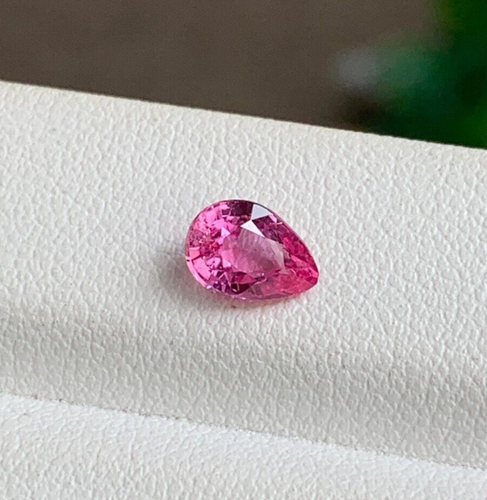 Zaffiro rosa non riscaldato certificato 0,98 carati PR 7x5 mm rosa dolce 100% originale naturale - Foto 4 di 7