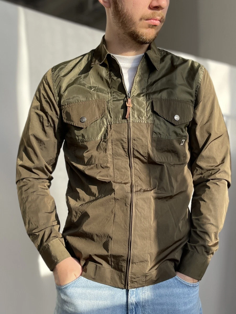 Pretty green zip through overshirt sale