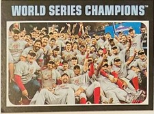 World Series Champions 2020 Topps Heritage Baseball #1 Washington Nationals (B3)