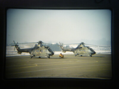 Super Puma T-332 (ofl4) Swiss Air Force Dubendorf 2003 Kodachrome 64 slide