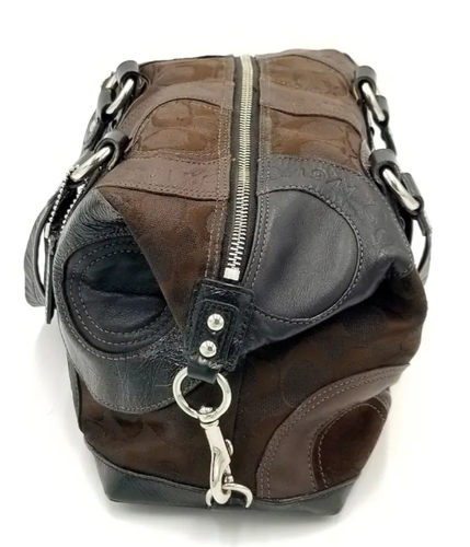 Coach Vintage Brown Soho Patchwork Signature C Satchel/Tote Bag - Picture 6 of 12