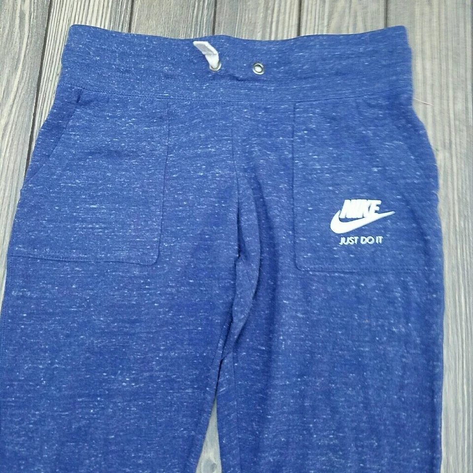 Nike Girls' Knit Gym Vintage Purple/White Jogger Pants Size Small - Image 2 of 4