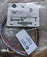 Allen Bradley 888D-F8AB3-0M3 Female Straight Receptacle **No Box**