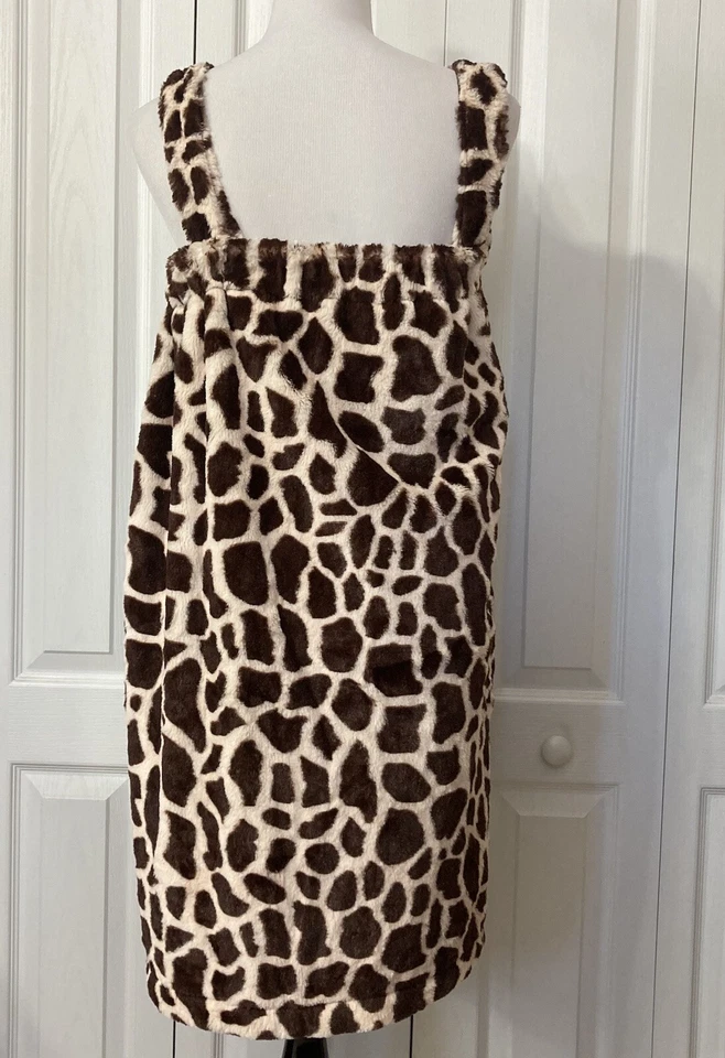 Toalha de banho feminina Journey body wrap spa roupão de banho macio estampa de leopardo OS pelúcia - Imagem 4 de 4