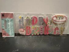 Jolee's Boutique Happy Birthday Phrase Sticker Scrapbooking