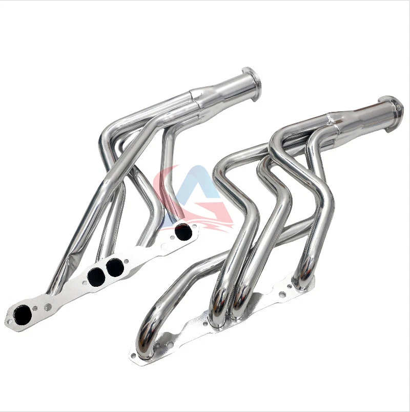 Ceramic Coat Long Tube Header For 64-74 Chevelle/El Camino Monte Carlo 283-400ci - Image 3 of 4