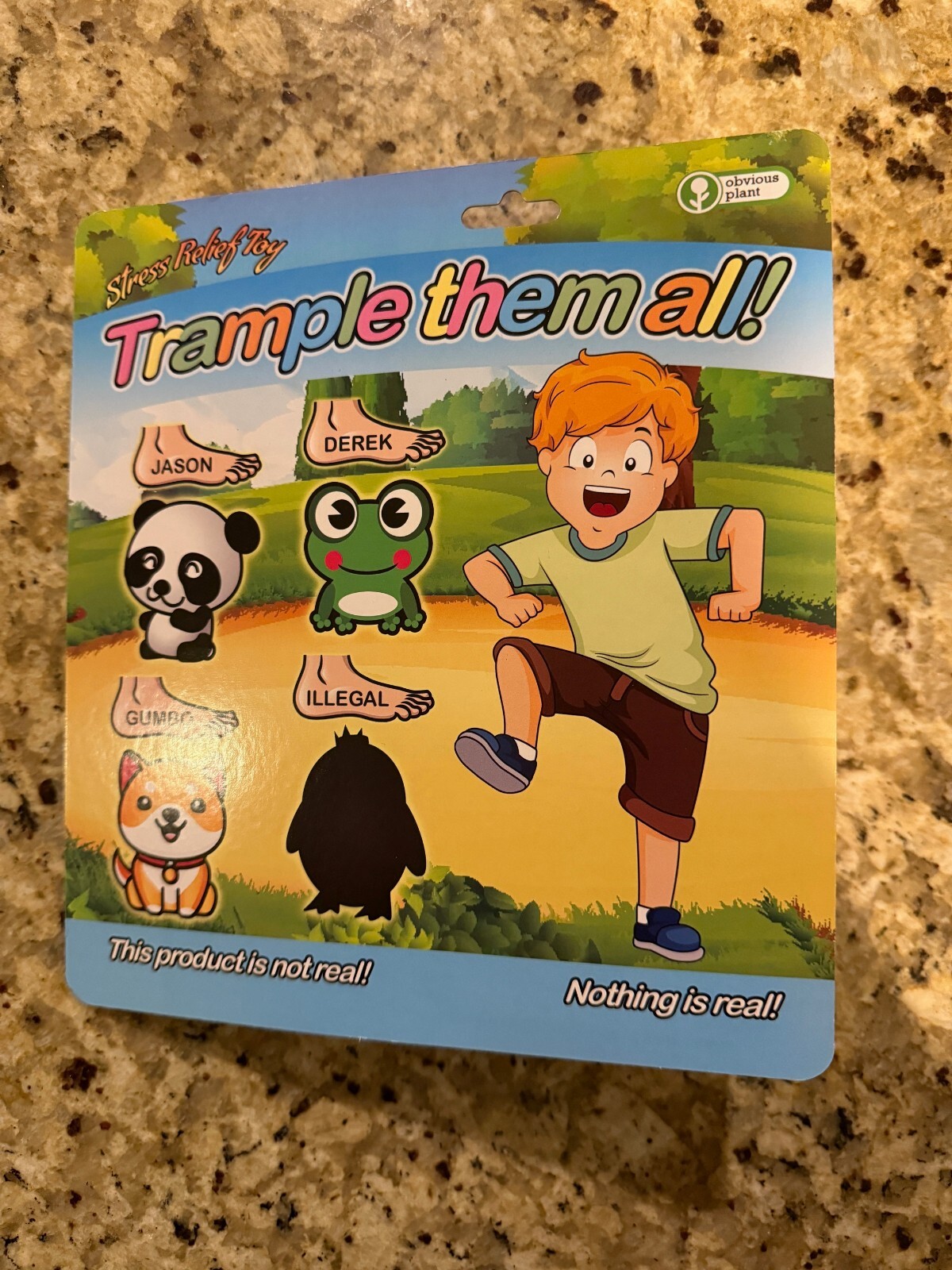 New Obvious Plant Trample Him Derek Frog Plush Figure Internet Meme Art Toy /300