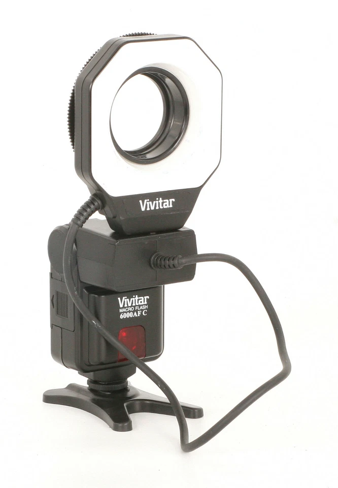 Vivitar Auto Focus Macro Ring Flash 6000 AF C For Canon EOS! Good Condition! - Image 2 of 4