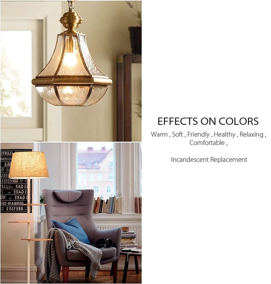 4Pack A19 LED Filament Light Bulb, 14W(100W), E26 Clear, 3000K, 1600LM - Image 3 of 4