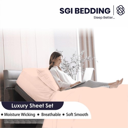 SGI bedding 32" King Split Top Flex Head Sheet 100% Egyptian Cotton Sheet Set... - 第 6/7 張圖片
