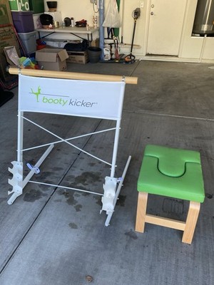 Booty Kicker Exercise Barre & Wood Yoga Stool