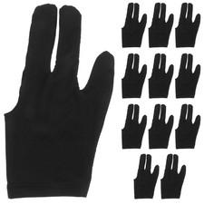 12 Pcs Breathable Billiard Gloves Pool Accessory Three Finger 3 Billiards