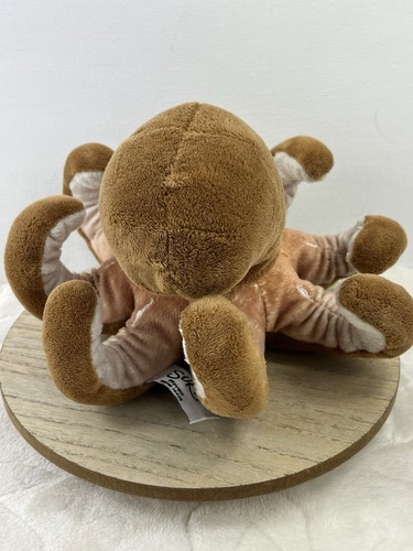 "Juguete de peluche Suki Octopus #14494 marrón peluche colección clásica Suki 6""" - Imagen 3 de 9