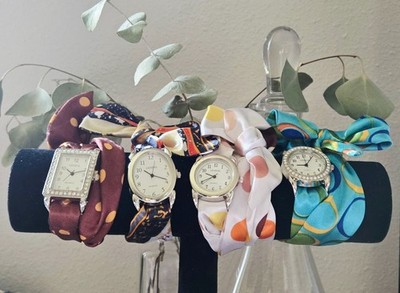 Ribbon Watch Band Scarf  set of 10 pcs for Ribbon Watch Multi Color Mix 15''