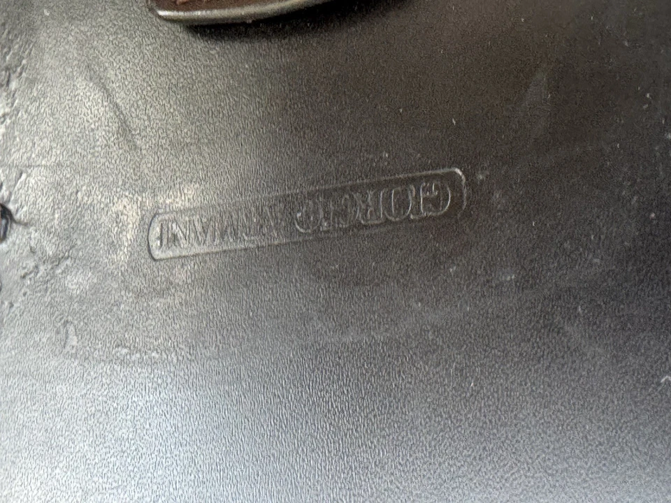 Maletín de cuero vintage Giorgio Armani marrón para hombre con cerradura y código con certificado de autenticidad Foto 4 de 4