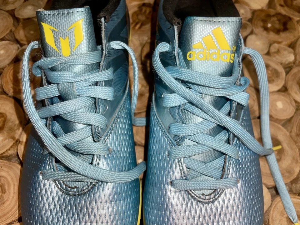 Adidas Messi 15.3 TF Me 11.5 Fútbol Azul Hielo Césped Fútbol Zapatos Tenis para Correr Foto 3 de 4