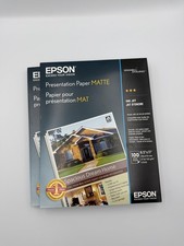 Lot of 2 Packs Epson Matte 8.5x11 Presentation Paper - 100 Sheets Each- Ink Jet