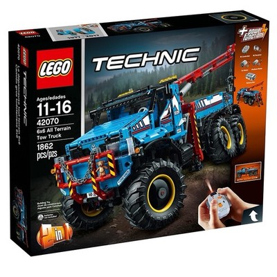 Lego 6x6 All Terrain Tow Truck 42070 Technic 100% Complete Set 1862 Pieces Read