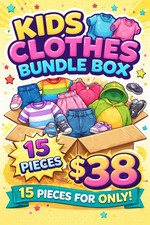 Unisex Baby Kids Clothes Bundle Lot 15 pcs Cotton Blend Multicolor Mixed Sizes