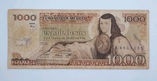 1985 El Banco De Mexico - 1000 Mexican Pesos Banknote Serial No. XL B 6655265